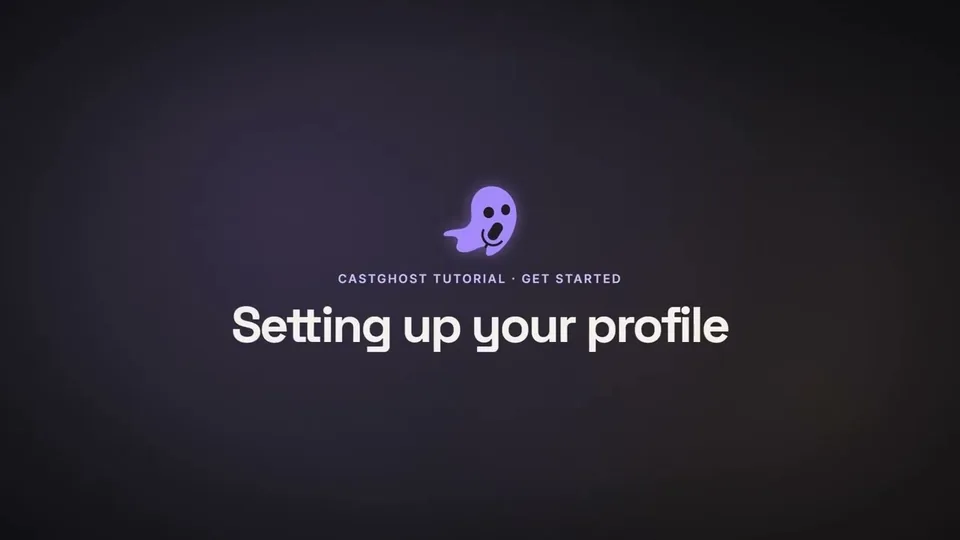 Setting up your profile