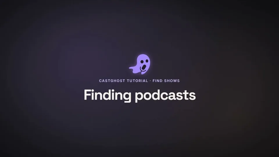 Finding podcasts