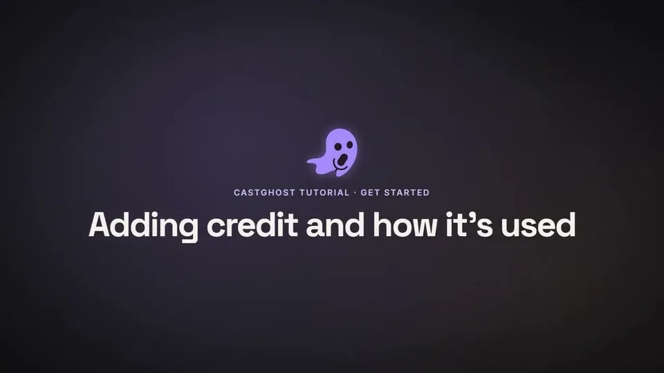 Adding credit and how it's used